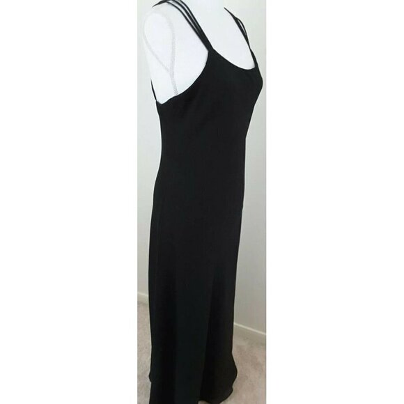 CACHET~Women's Size 12~Black Sleeveless Party Prom Maxi Dress. - Picture 7 of 7